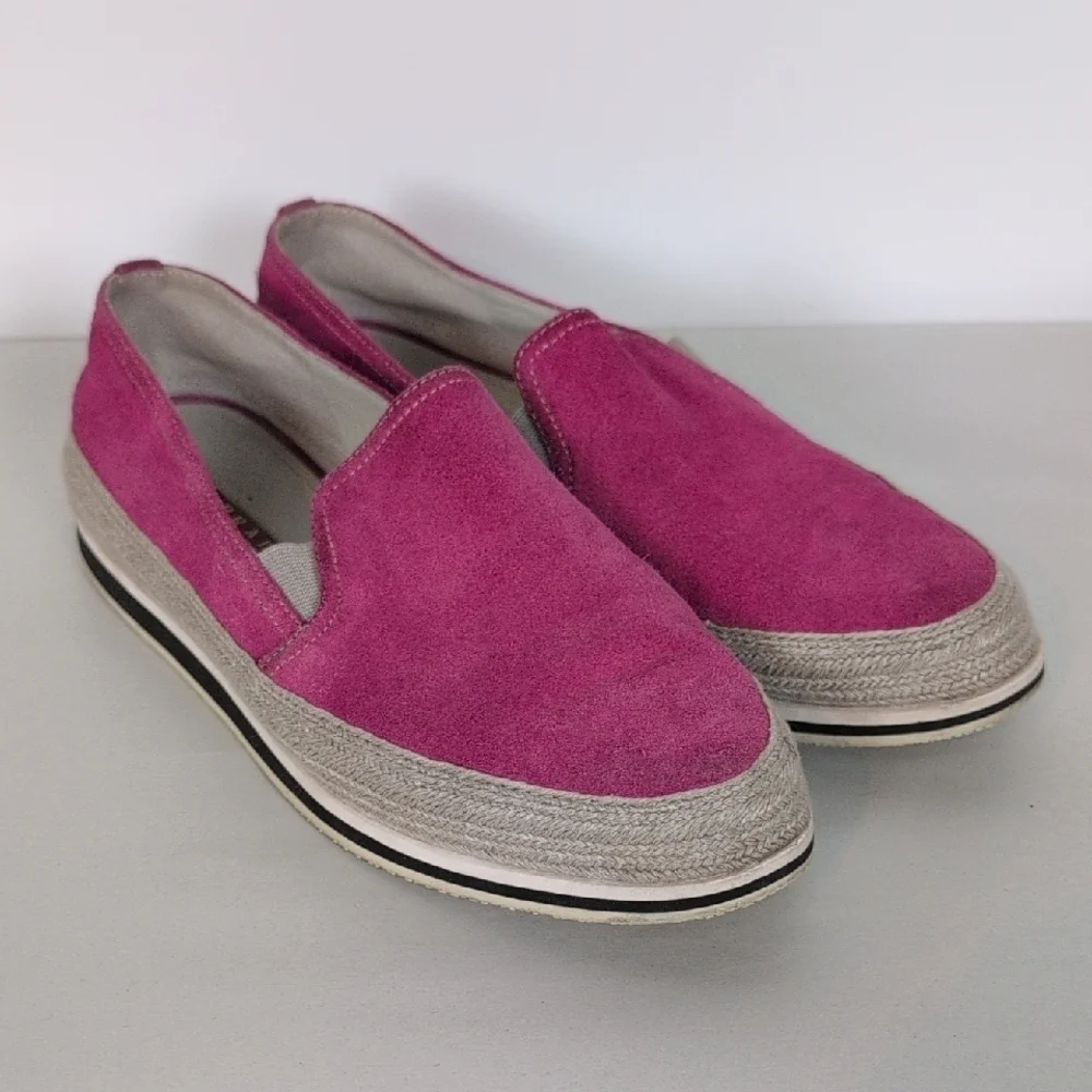 Prada Suede Espadrille Slip-Ons